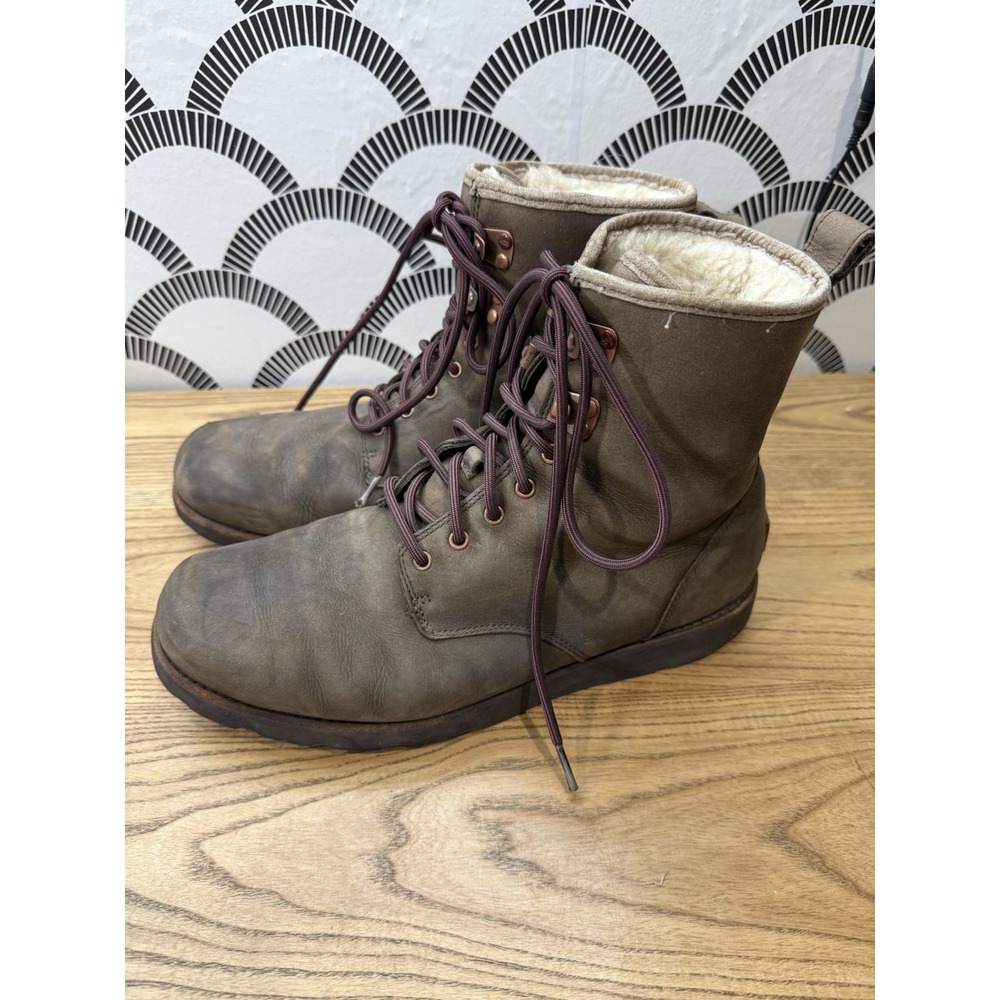 UGG Hannen TL Mens Waterproof Brown Boots Size 11 Outdoors Casual Shearling - Picture 3 of 7